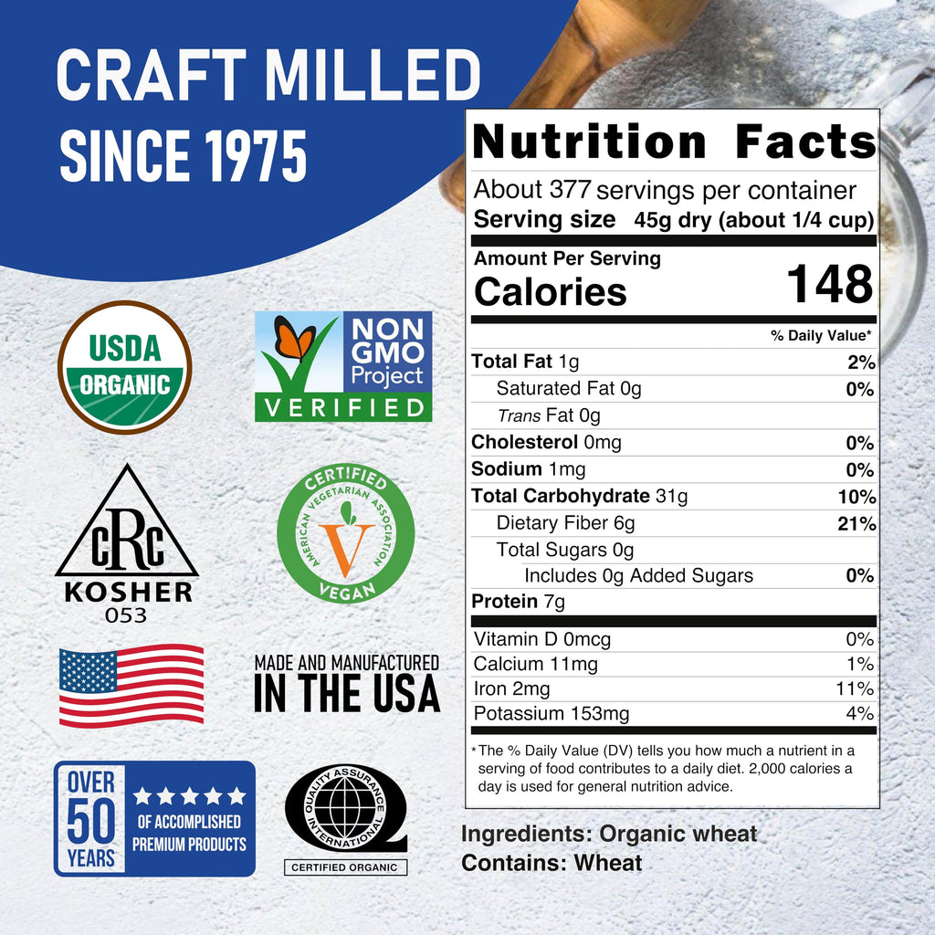 Organic Hard Red Spring Wheat Berries, 25 lb T876